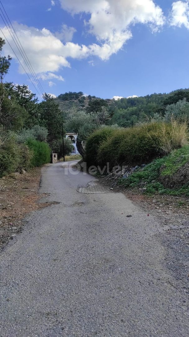 Plot for Sale with Sea and Mountain Views in a Corner Location in Lapta, Kyrenia