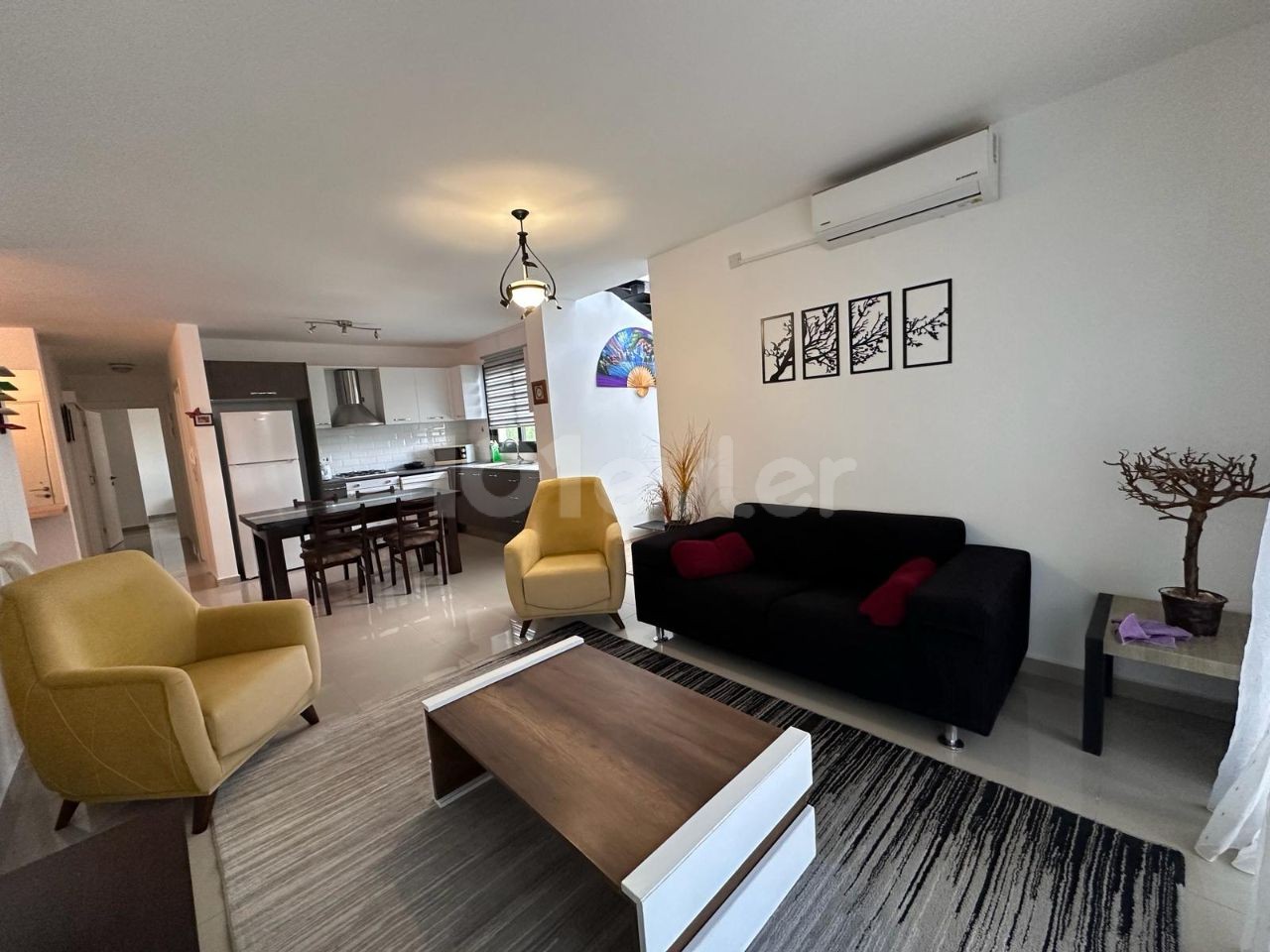 2+1 geräumige Wohnung zur Miete in Bellapais, Kyrenia