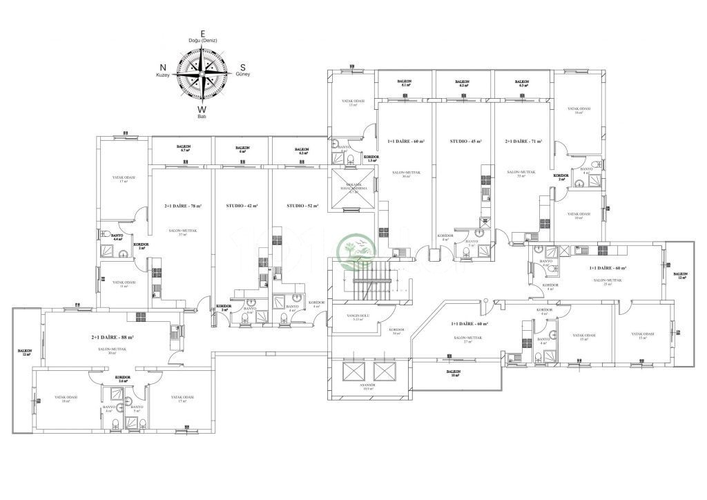 İSKELE LONGBEACH SATILIK STUDİO / 1+1 VE 2+1 DAİRELER YATIRIM YAPMAK İSTEYENLERE