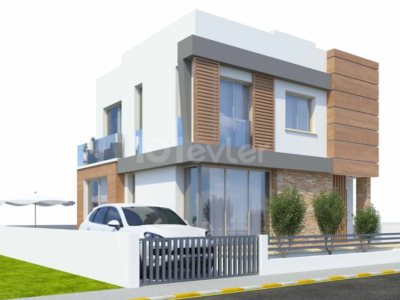 New Ready-to-Deliver Villas in Famagusta Yeniboğaziçi a Complex with Pool