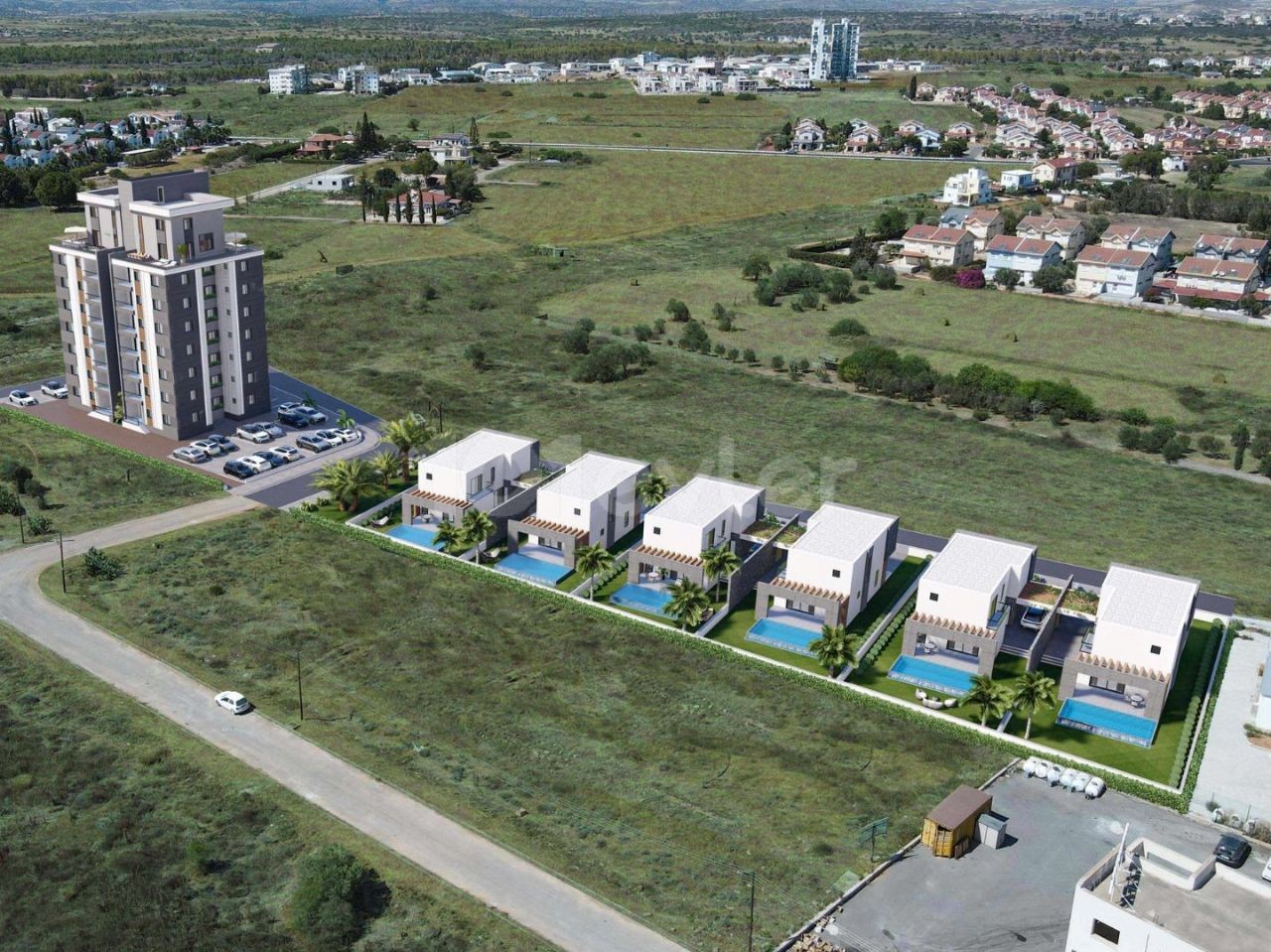 FLATS FOR SALE IN İSKELE LONGBEACH WALKING DISTANCE TO THE SEA WITH LAUNCH PRICE