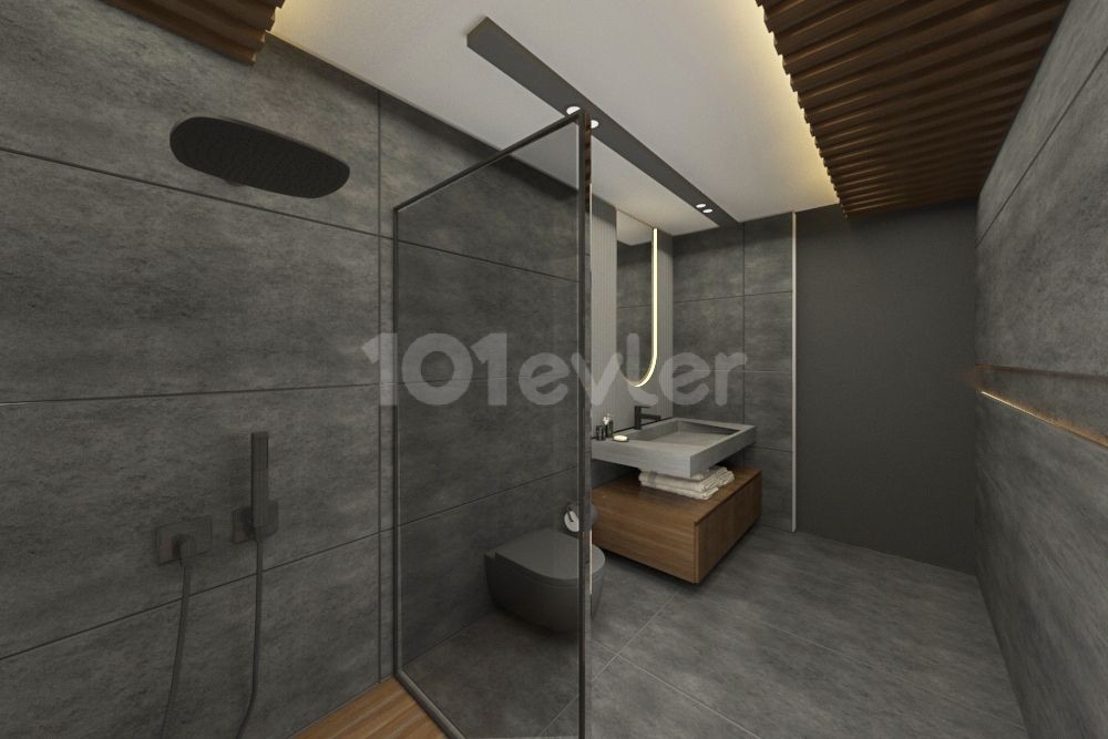 1+1 AND 2+1 FLATS WITH PRIVATE POOL AND UPPER GARDEN IN İSKELE