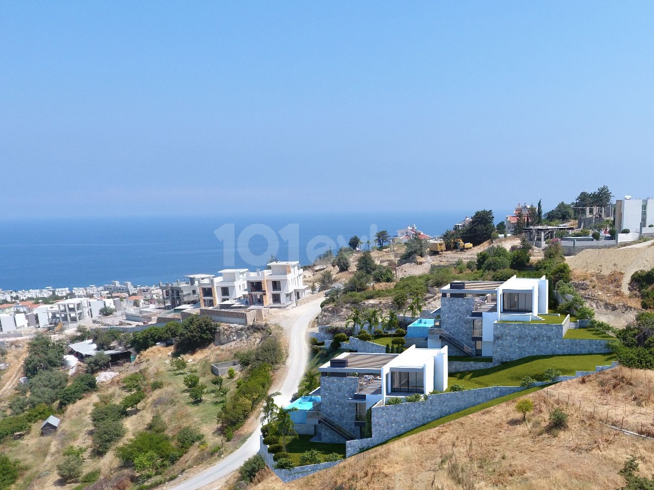 VILLAS WITH SEA AND MOUNTAIN VIEW SWIMMING POOLS FOR SALE IN KYRENIA, ESENTEPE