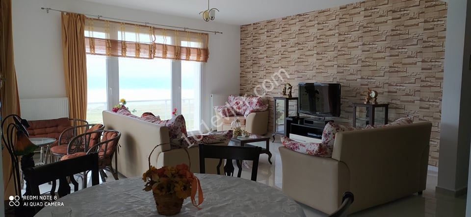 3+1 Furnished Apartment with Sea View For information:05338867072 ** 