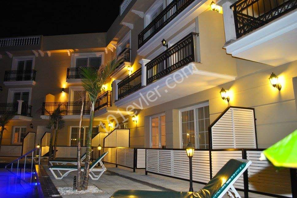 Girne Alsancak'ta kiralık 1+1 Full Eşyalı lüks daire  Atakara Market civarlarında!