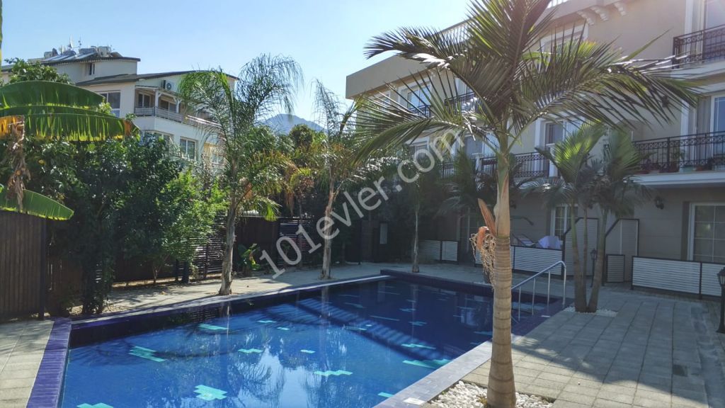 Girne Alsancak'ta kiralık 1+1 Full Eşyalı lüks daire  Atakara Market civarlarında!