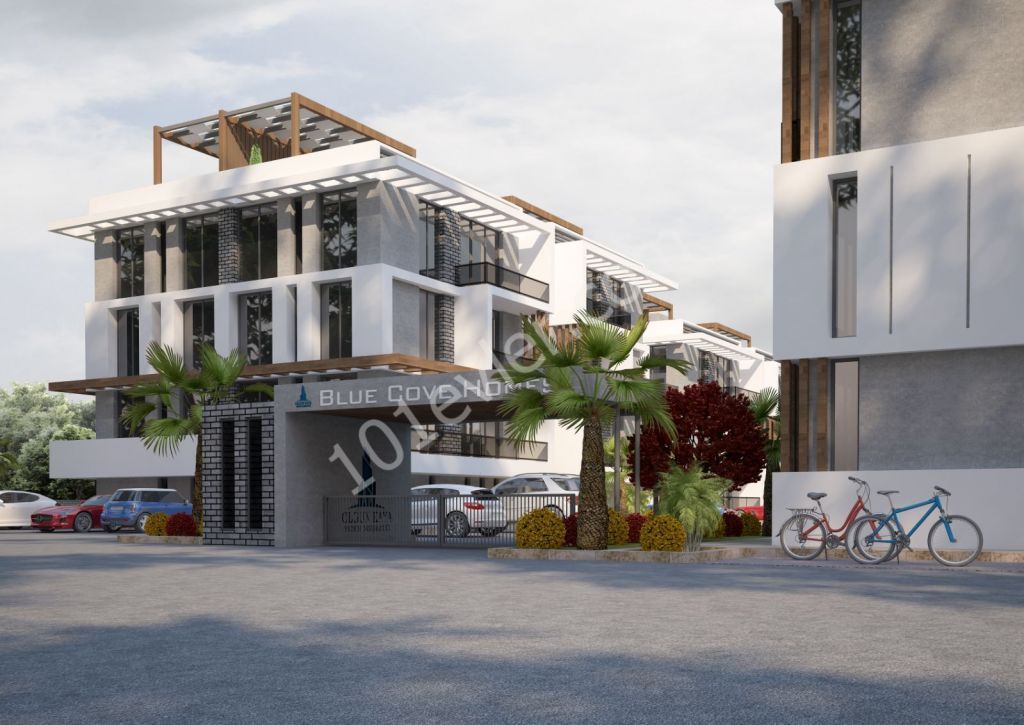 KYRENIA, LAPTA 1+1 LOFT CONCEPT APARTMENTS WITH CENTRAL HEATING AND COOLING SYSTEM & CITTASLOW CONCEPT HAS BEEN USED 