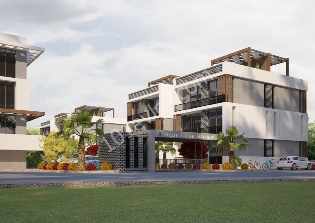 KYRENIA, LAPTA 1+1 LOFT CONCEPT APARTMENTS WITH CENTRAL HEATING AND COOLING SYSTEM & CITTASLOW CONCEPT HAS BEEN USED 