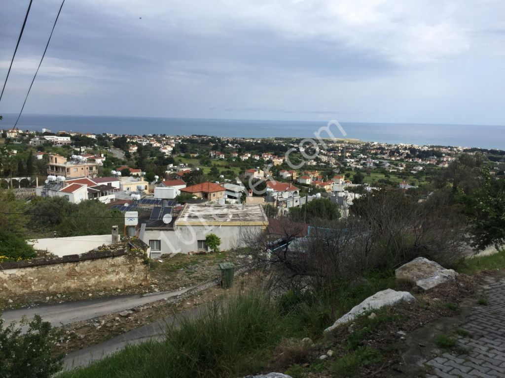 KYRENIA/Karşıyaka village around 2.5 Dönüms of PLOT with excellent sea and mountain views