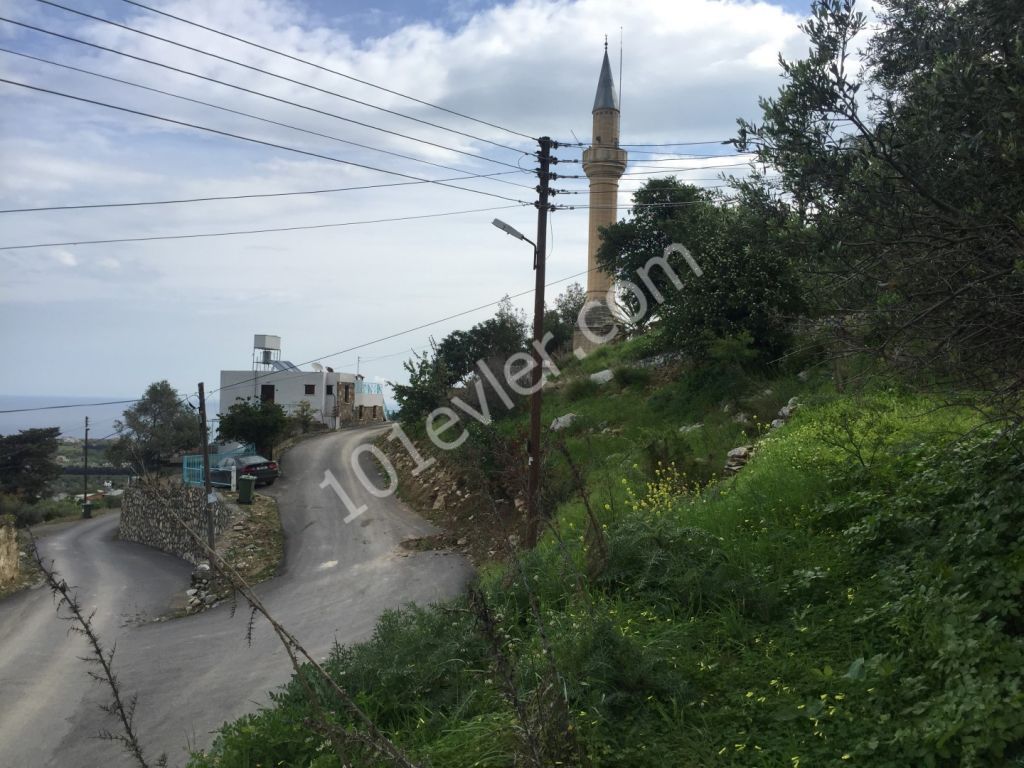 KYRENIA/Karşıyaka village around 2.5 Dönüms of PLOT with excellent sea and mountain views