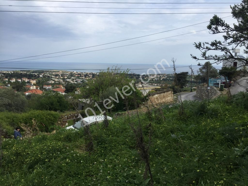 KYRENIA/Karşıyaka village around 2.5 Dönüms of PLOT with excellent sea and mountain views