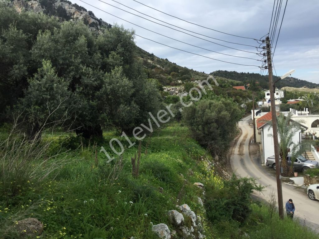 KYRENIA/Karşıyaka village around 2.5 Dönüms of PLOT with excellent sea and mountain views