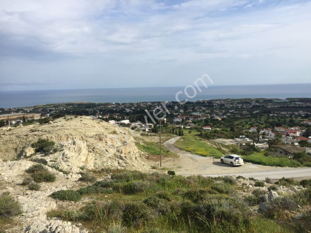 KYRENIA/Karşıyaka village 1 dönüm PLOT WITH EXCELLENT SEA VIEWS - UNITTERRUPTABLE SEA VIEWS