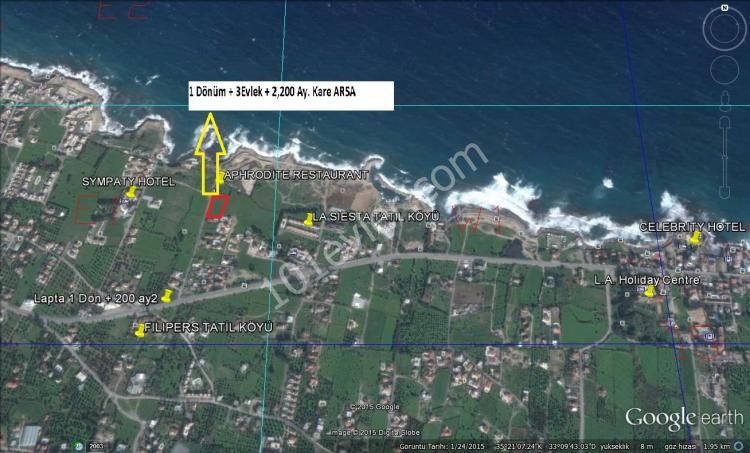 ABOUT 2 DONUMS OF INVESTMENT PLOT - VERY CLOSE TO THE SEA