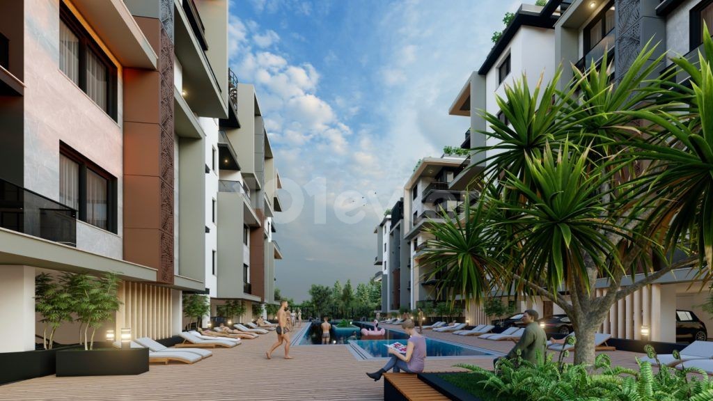 EIN ATEMBERAUBENDES PROJEKT IN OBER-KYRENIA MIT GEMEINSAMEM SCHWIMMBAD1+1,2+1 PENTHOUSES BERRİN E UĞURSÖZ +905338706300