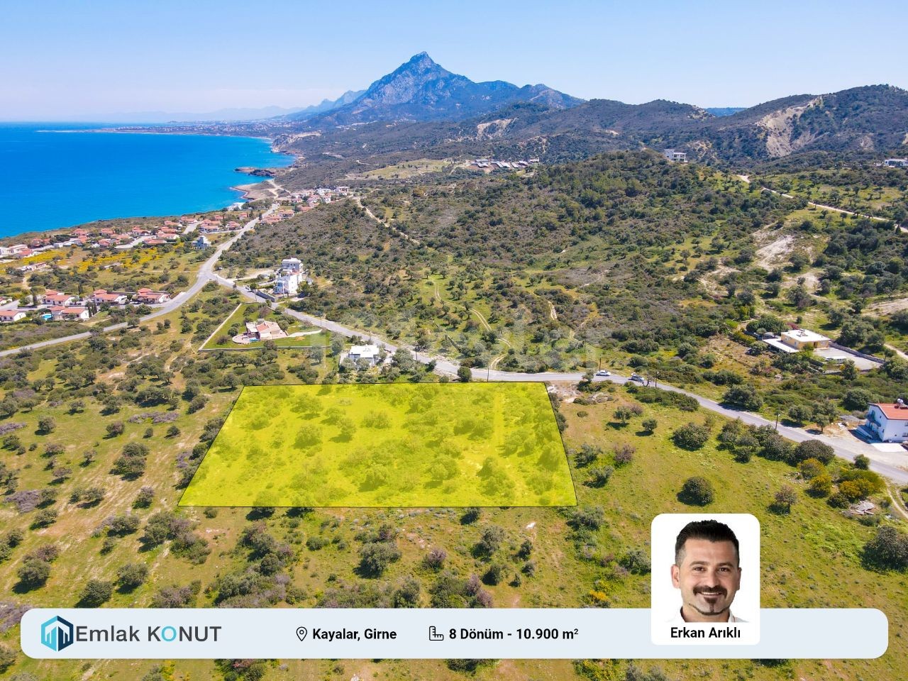 LAND FOR SALE IN KYRENIA KAYALAR Dec. CONTACT: 0542 885 88 88 ** 