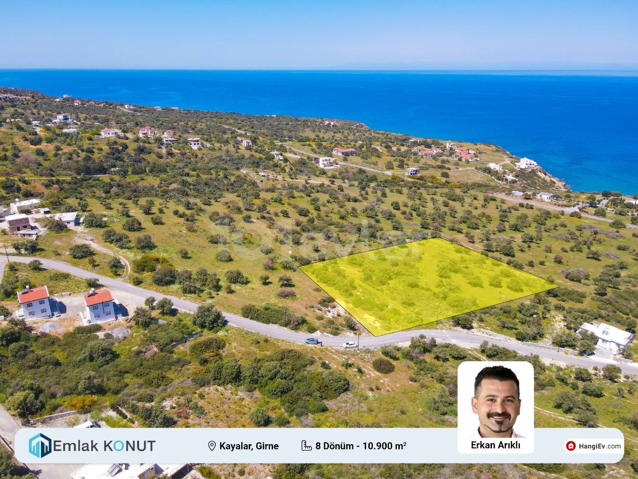 LAND FOR SALE IN KYRENIA KAYALAR Dec. CONTACT: 0542 885 88 88 ** 