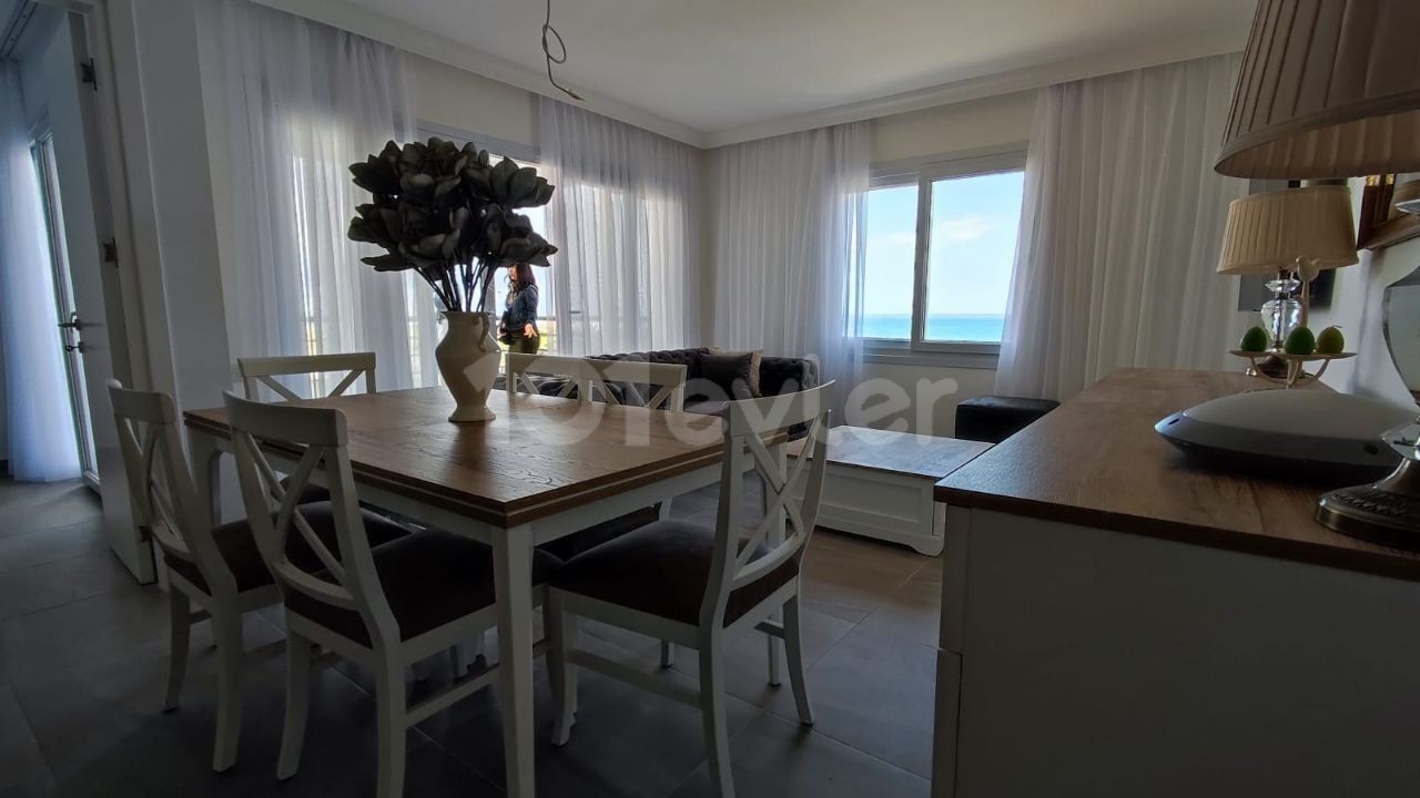 SALE! 🏝️🏝️🏝️Thalassa!!! 🔆Finished apartment 1+1 with direct sea views from all rooms 🌊 🌊 🌊 🌊 100m to the sea. 50m2 + 14m2 terrace, furnished and equipped.   First coastline.   The complex has swimming pools, slides, sports grounds, gym, spa, winter pool, jacuzzi, new restaurant, pier, equipped beach