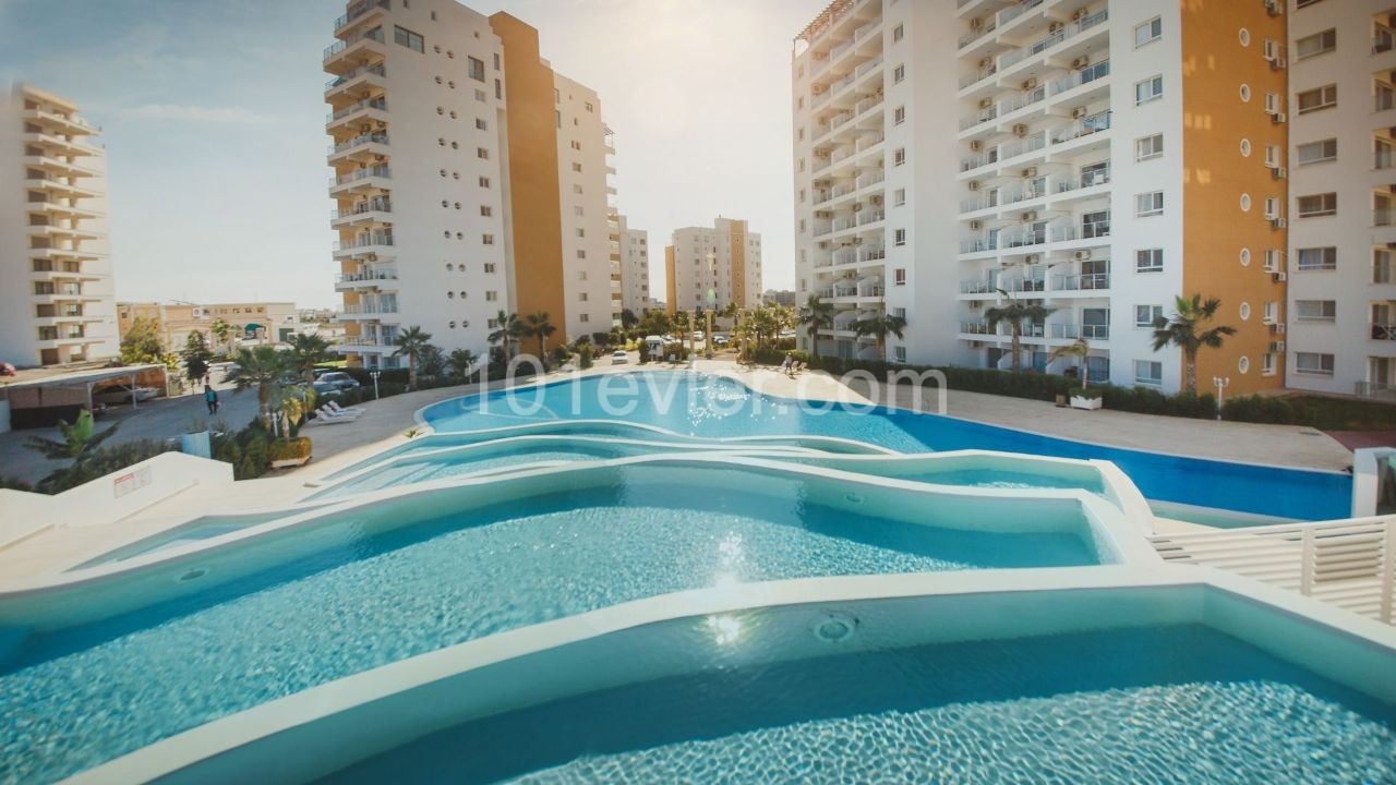 1+0 Flat for Sale with Hotel Concept in Famagusta Iskele by Exen Invest ** 