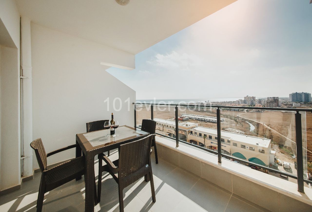 1+0 Flat for Sale with Hotel Concept in Famagusta Iskele by Exen Invest ** 