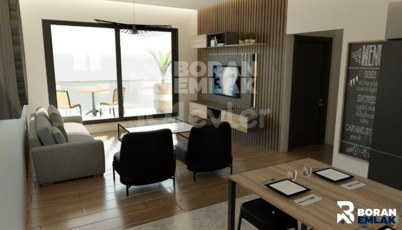 2 + 1 Apartments with Prices Starting from Stg 50,000 Near the Main Street in Nicosia Yenikente ** 