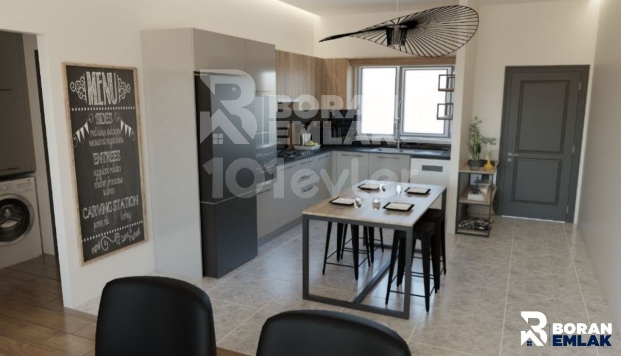 2 + 1 Apartments with Prices Starting from Stg 50,000 Near the Main Street in Nicosia Yenikente ** 