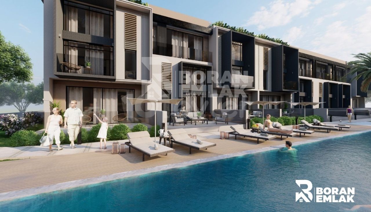 فرصت سرمایه گذاری در فاماگوستا Yeni Bogazici! برای فروش 2+1 لفت و 1+1 آپارتمان با تراس طبقه اول.