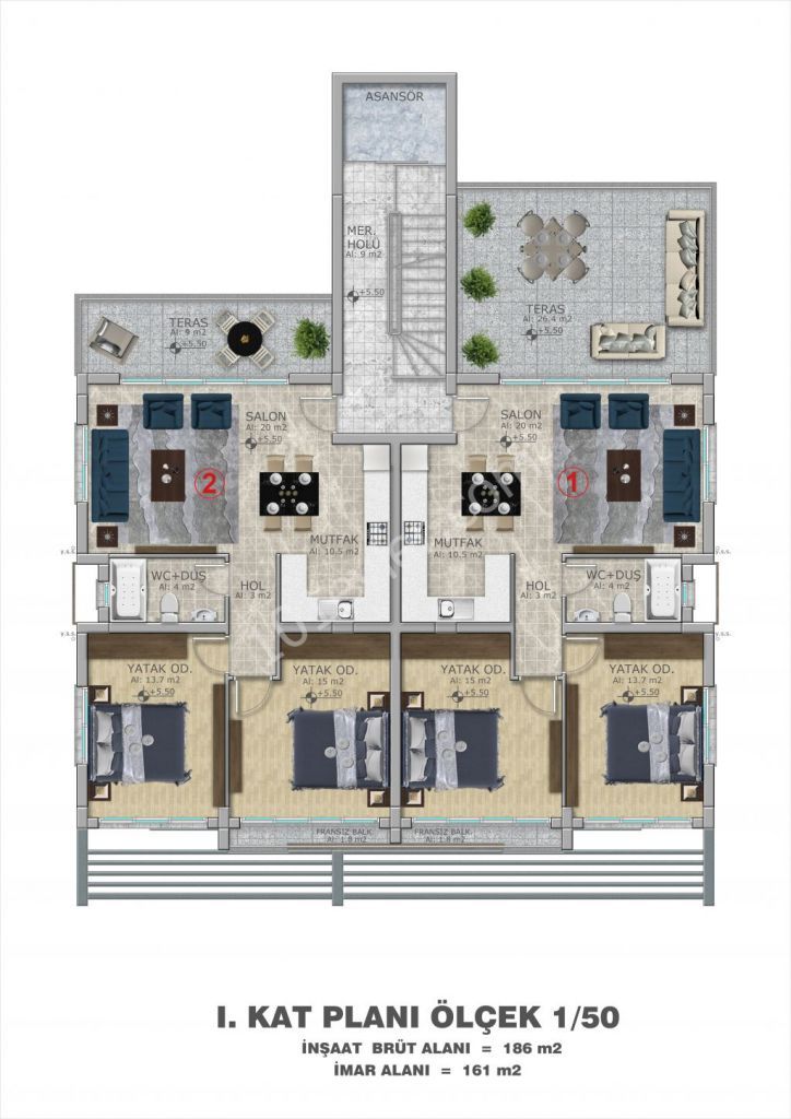 ПРОДАЖА КВАРТИРЫ ВЕРХНЕЙ КИРЕНИИ 2 + 1 ** 