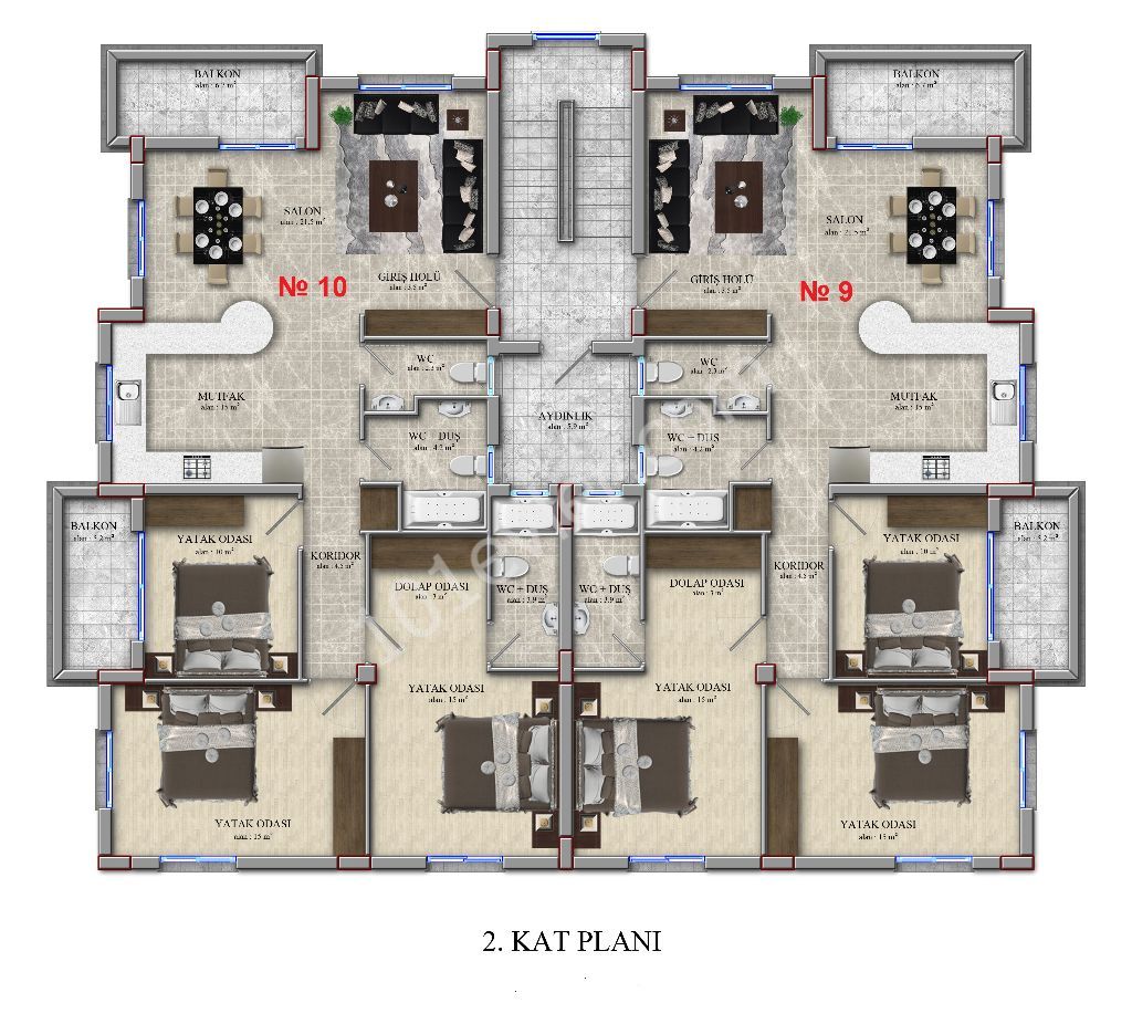 Flat For Sale in Alsancak, Kyrenia