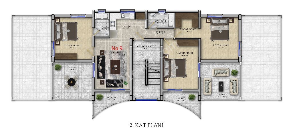 Flat For Sale in Alsancak, Kyrenia