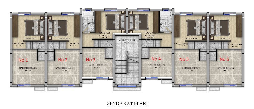 ALSANCAK MELIS SITE APARTMENTS FOR SALE 2+1 ** 