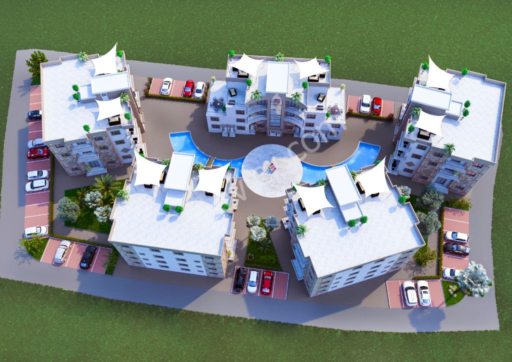 ALSANCAK MELIS SITE APARTMENTS FOR SALE 2+1 ** 