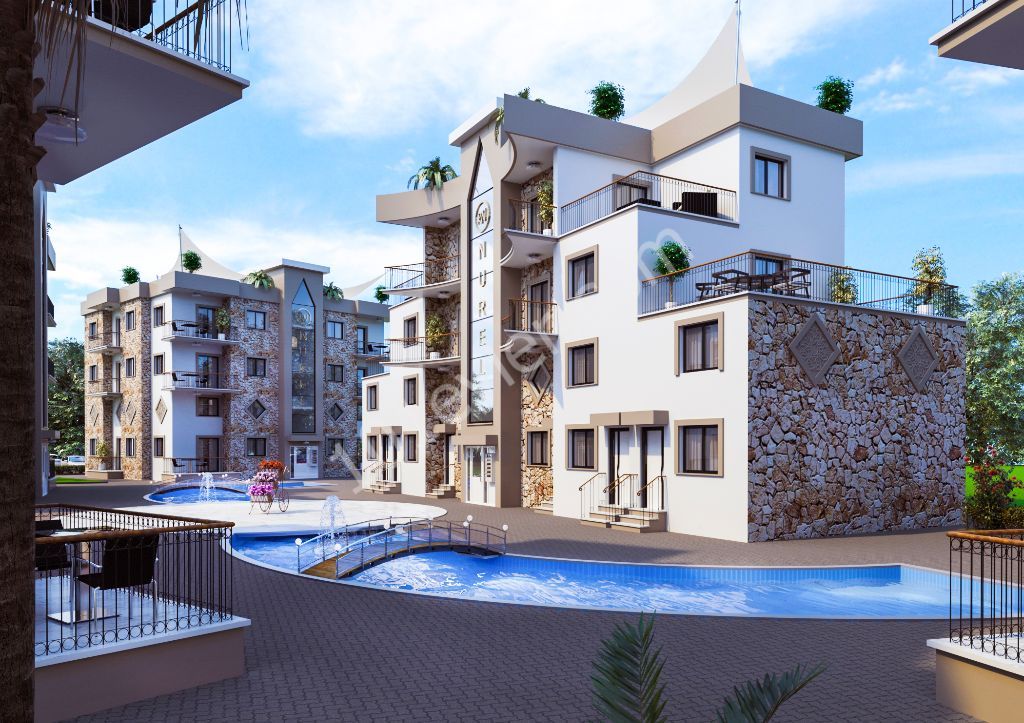 ALSANCAK MELIS SITE 3+1 APARTMENT WITH MOUNTAIN AND SEA VIEWS ** 