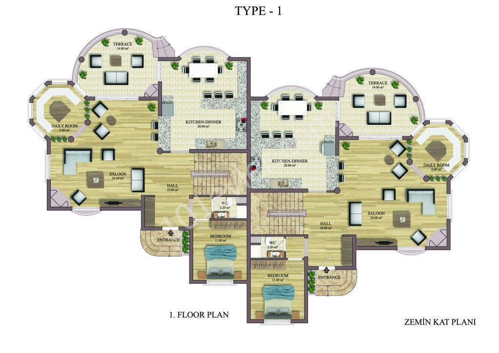 Вилла Продается in Alsancak, Кирения