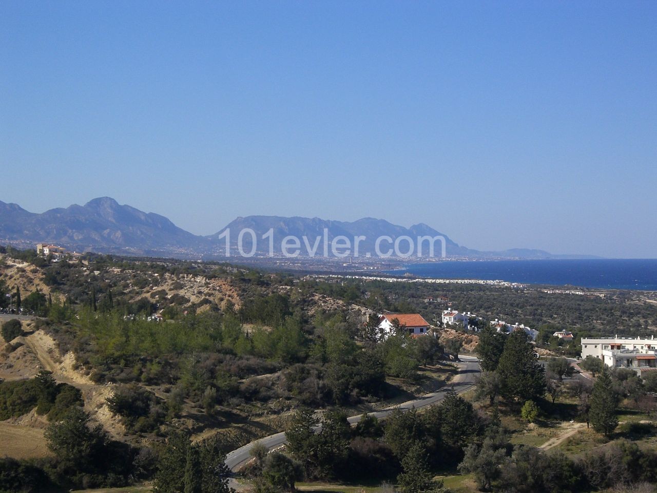 Sea view plot in Esentepe -  Sea , mountain & hills views yet near to village ,  restaurants & ammenities