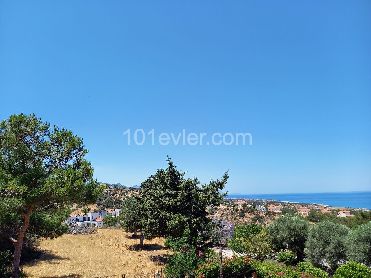 Sea view plot in Esentepe -  Sea , mountain & hills views yet near to village ,  restaurants & ammenities