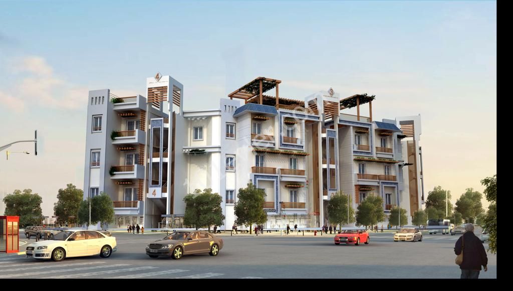 2 +1 Apartments for sale in Kyrenia Alsancak district(Under construction) ** 