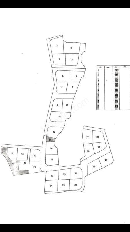 Lefkoşa Meriç köyünde satılık Türk Malı arsa