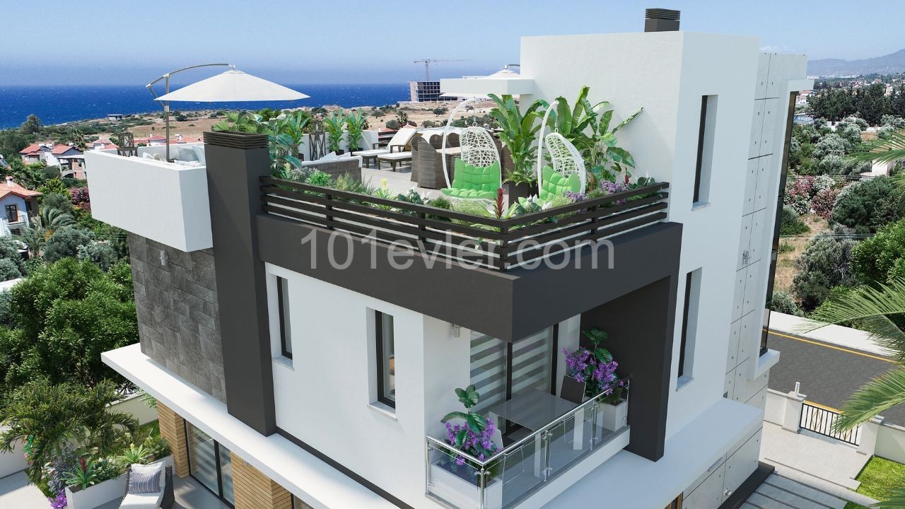 4+1 Villa zum Verkauf in Kyrenia Chatalköy (im Bau) ** 