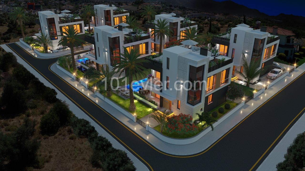 4+1 Villa zum Verkauf in Kyrenia Chatalköy (im Bau) ** 