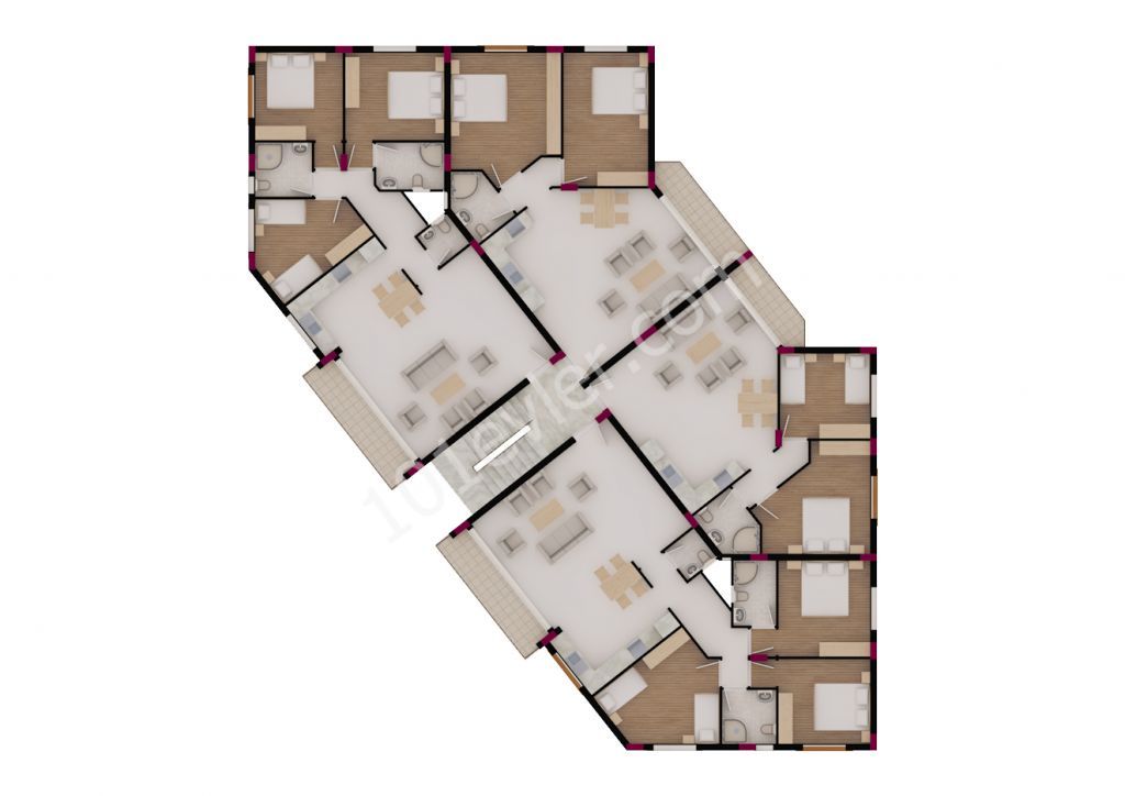 3 + 1 Neue Geräumige Wohnung Aus Türkischem Eigentum-Vorne Offene Fassade, Im Anständigen Bereich ** 