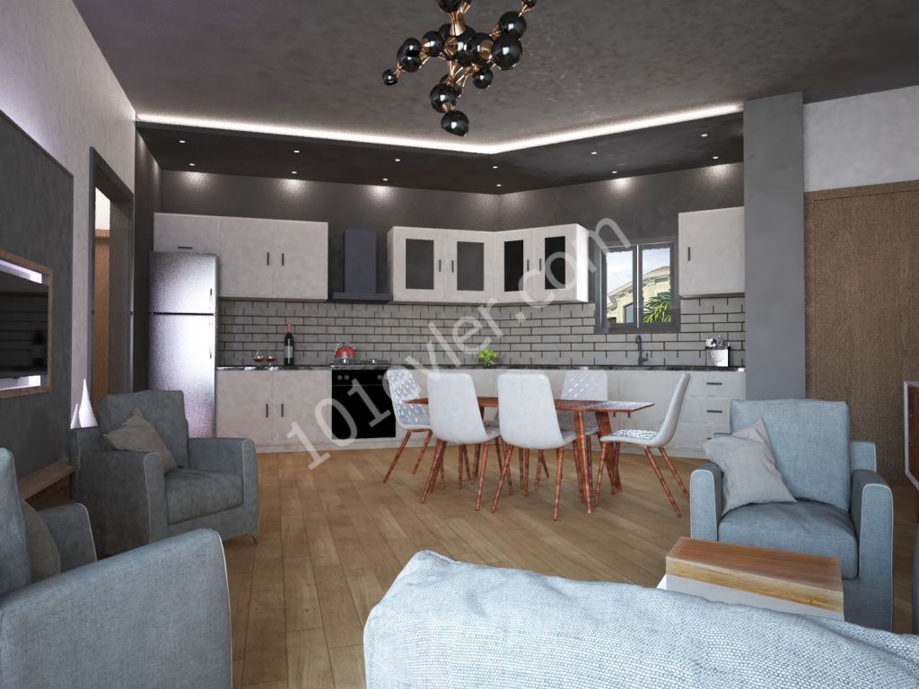 Luxury 1+1 and 2+1 flats for sale in Alsancak, Girne