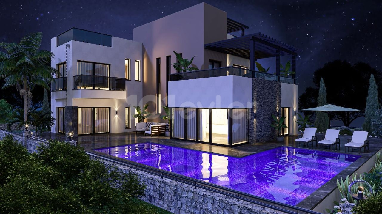 4+ 1 Villas for Sale in Kyrenia Alsancak ** 