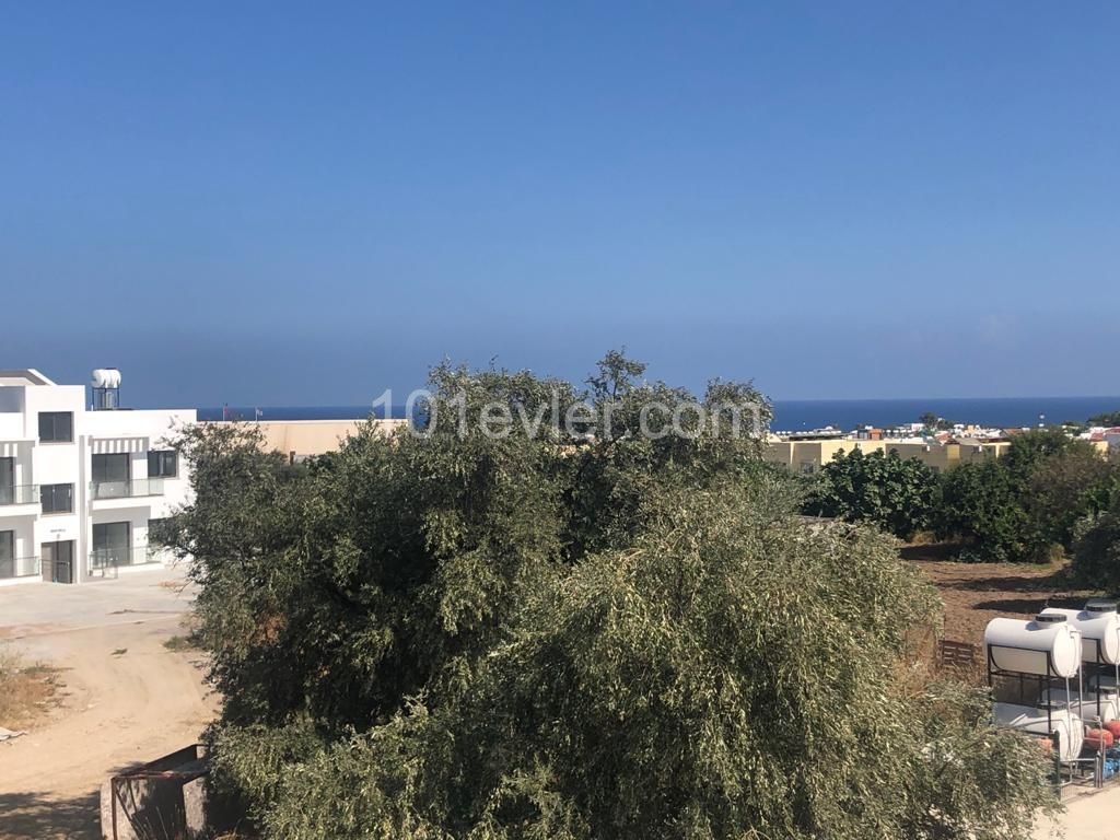 1 + 1 Apartment for Sale in Kyrenia Olive Grove with a Terrace Overlooking the Sea with a Turkish Cob ** 