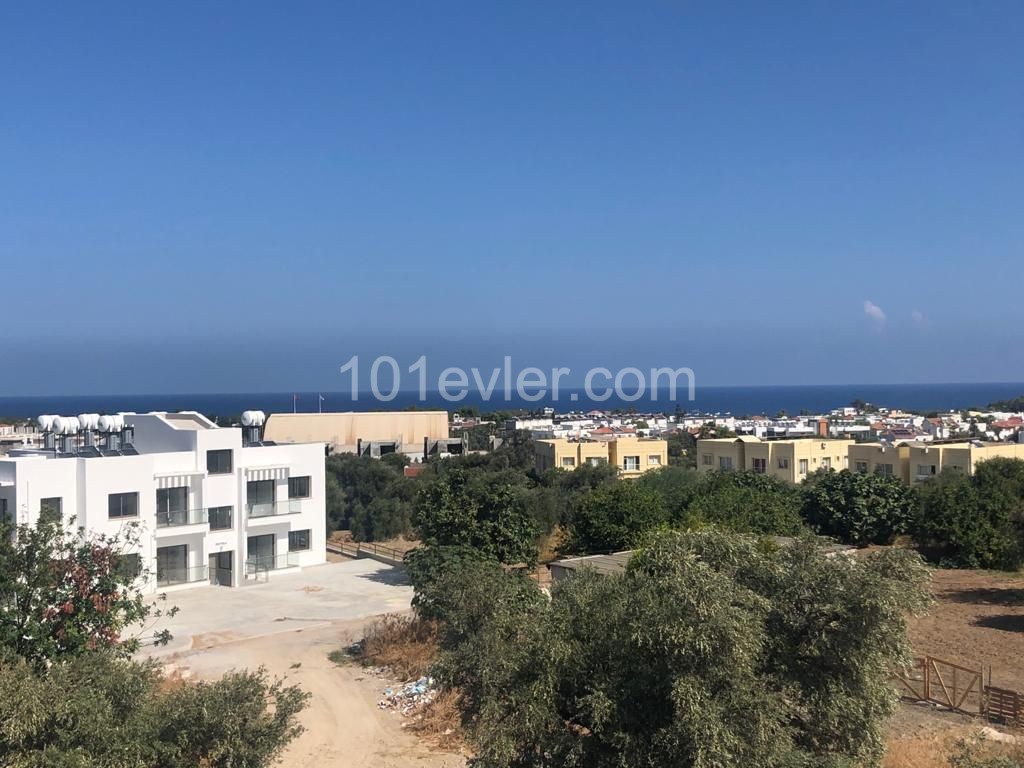 1 + 1 Apartment for Sale in Kyrenia Olive Grove with a Terrace Overlooking the Sea with a Turkish Cob ** 