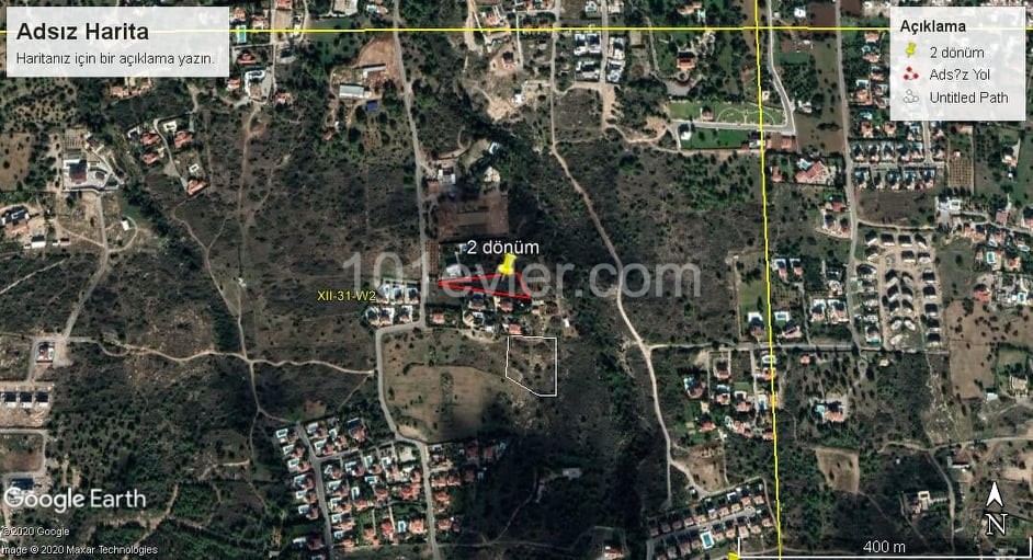 Plot for sale in Bellapais, Girne, North Cyprus