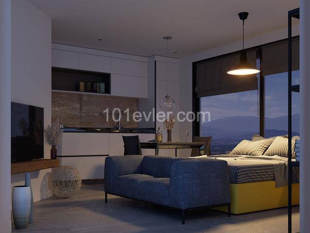 1 Bedroom Studio Flat for sale 31 m² in Gaziveren, Lefke, North Cyprus