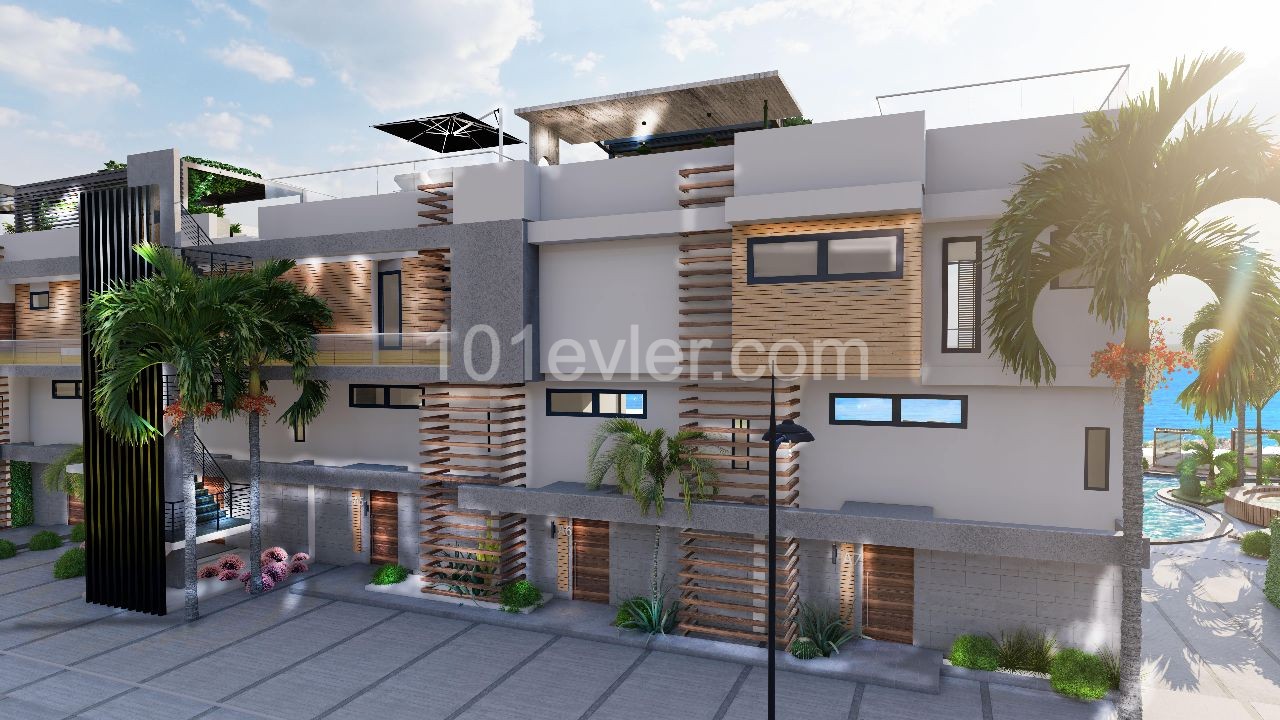 Kyrenia Esentepe flat for sale penthause 1+1