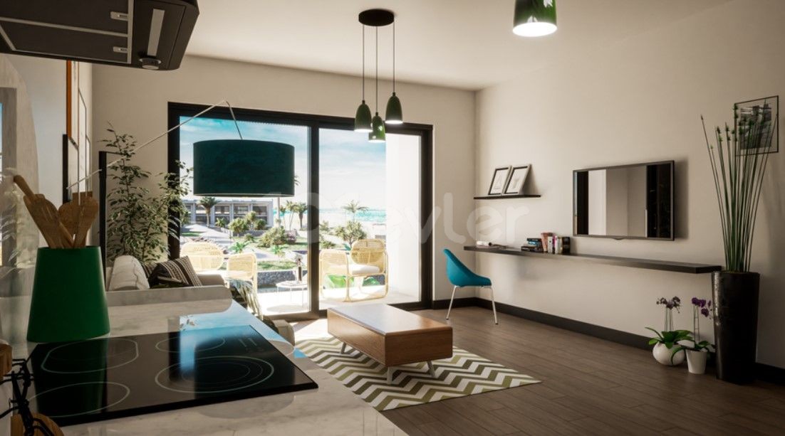 Kyrenia Bahceli Flat For Sale 1+1