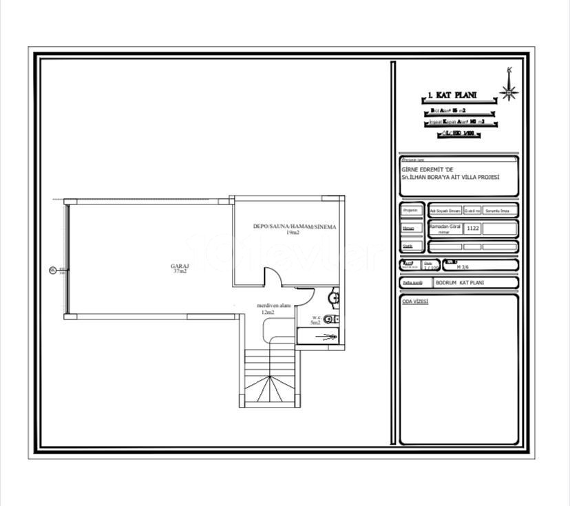 Girne Edremit Satılık Villa 4+1